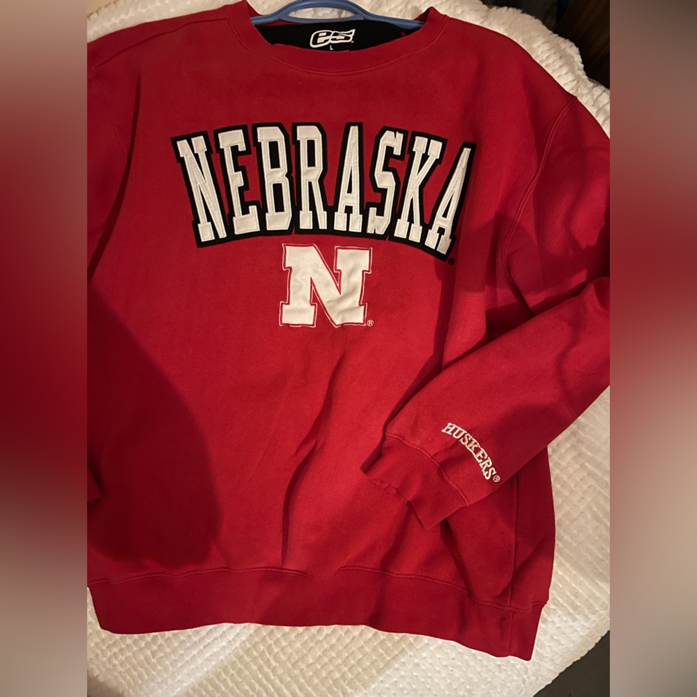 Nebraska Cornhuskers Red Crewneck Sweater